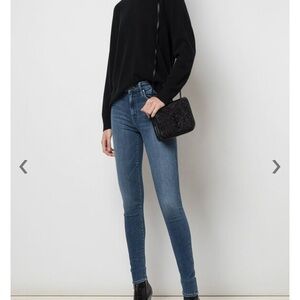 MOTHER The Looker Groovin Blue Skinny Jeans
